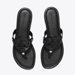 Tory Burch Miller Sandal! Leather - New in box! Size 8 Perfect Black